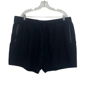 Coofandy Drawstring Shorts Mens 3XL Black New Pockets Activewear Workout